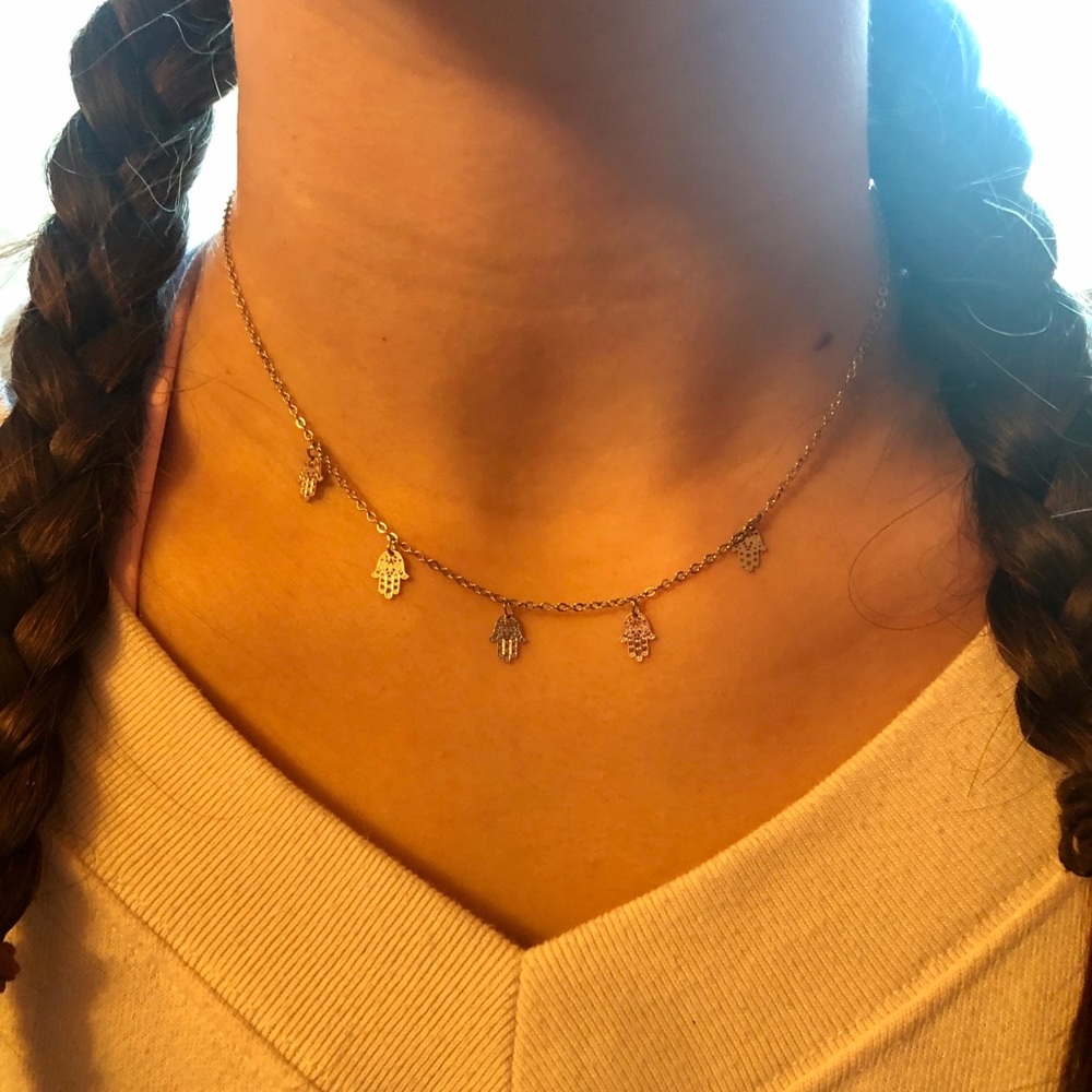 Silver Hamsa Necklace